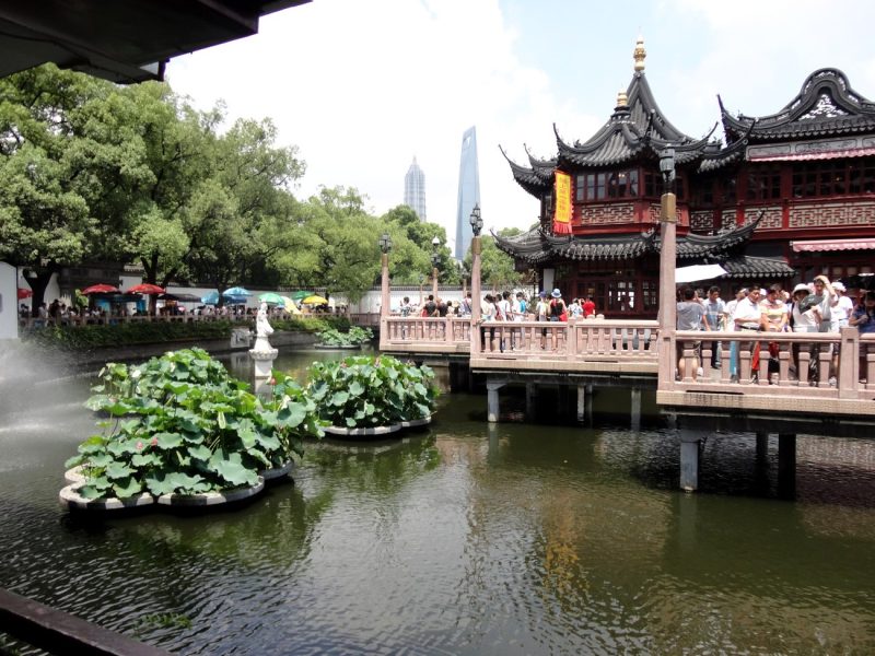 Jardines Yuyuan - Shanghái Puente de las nueve vueltas